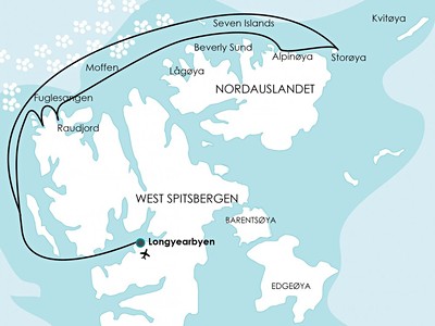 Sever Špicberk - za ledními medvědy na lodi Ortelius